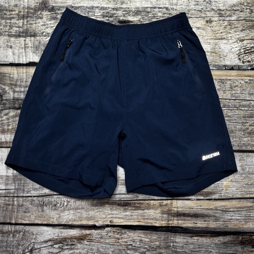 Bikewa Mountain Blue Bike Shorts 3D Padded Loose Fit Men's Size Small
